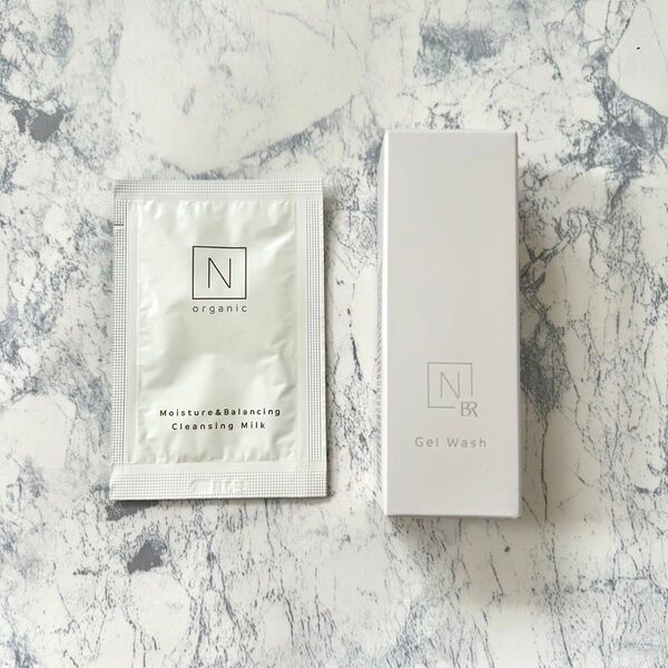 新品未使用 N Organic Bright ホワイトクリアジェルウォッシュ 20g クレンジングミルク付き