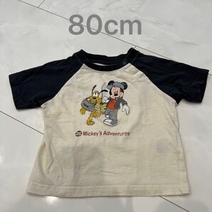 ディズニー×キャンプアンドキャビンズ ミッキー半袖Tシャツ 80cm