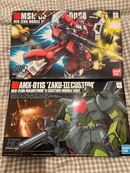 【2個セット】HGUC ヤクト・ドーガ&ザクⅢカスタム 未組立