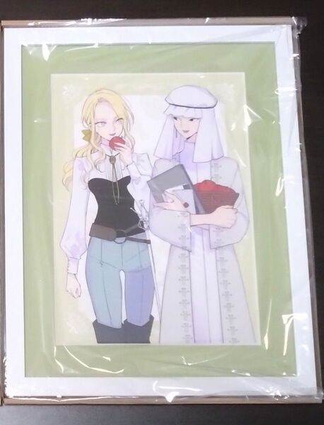 悪役令嬢の中の人 推しちゃれくじ A賞 額装高精細複製画 キャラファイングラフ レミリア&ソーン