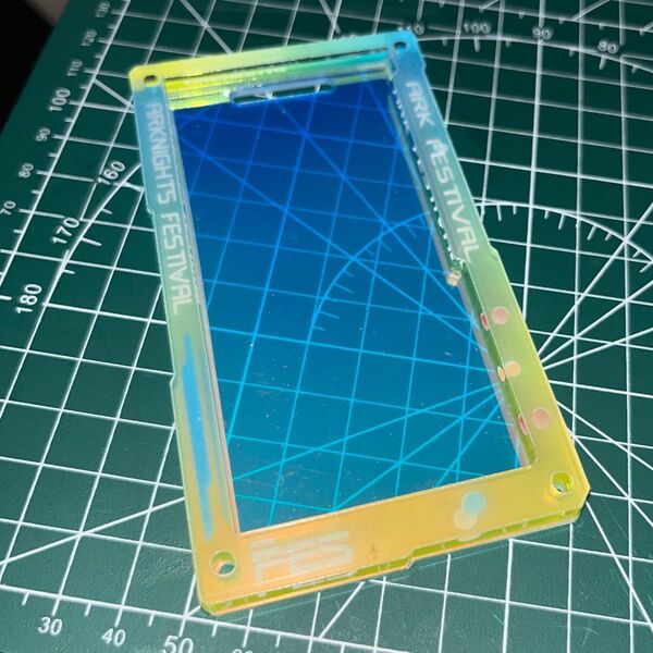 アークナイツ 通行認証 ケース 黄+青 ホログラム