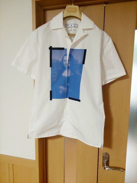 OFF-WHITE モナリザプリントシャツ オフホワイト 半袖シャツ