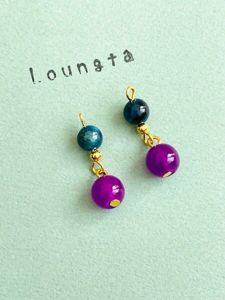 864ハンドメイドピアス 樹脂ピアス 金属フック 高品質樹脂ピアス 個性派ピアス イヤリング ノンホールイヤリング
