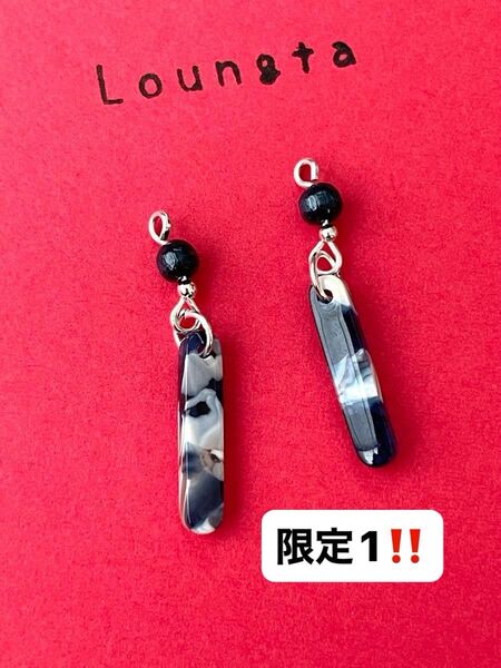 909ハンドメイドピアス 樹脂ピアス 金属フック 高品質樹脂ピアス 個性派ピアス イヤリング ノンホールイヤリング