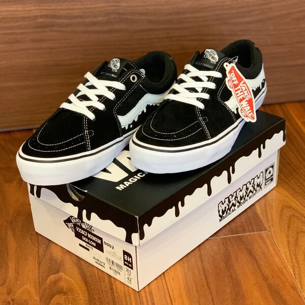 VANS × MXMXM SK8-LOW US8H 26.5cm 黒白