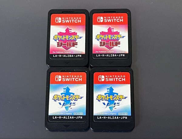 【Switch】 ポケットモンスター ソード シールド ソフトのみ 2本ずつ 計4本セット