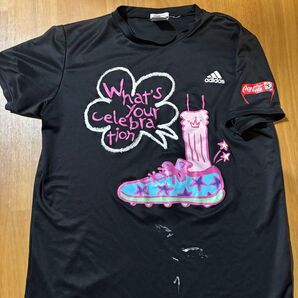 adidas Coca-Cola コラボTシャツ 黒 Lサイズ