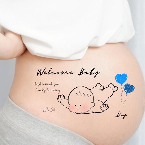 マタニティシール マタニティフォトシール マタニティペイントシール マタニティフォト マタニティ マタフォト 男の子 女の子