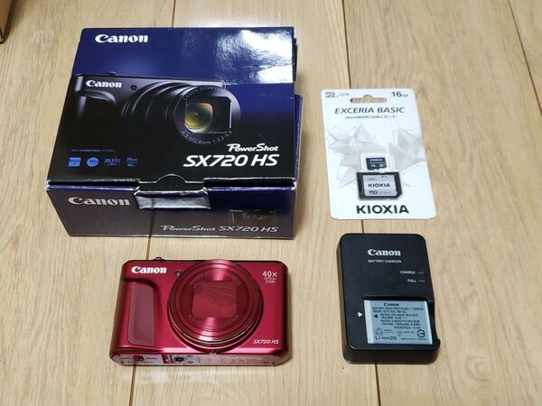 Canon PowerShot SX720HS 美品 純正バッテリー 充電器 おまけ付き