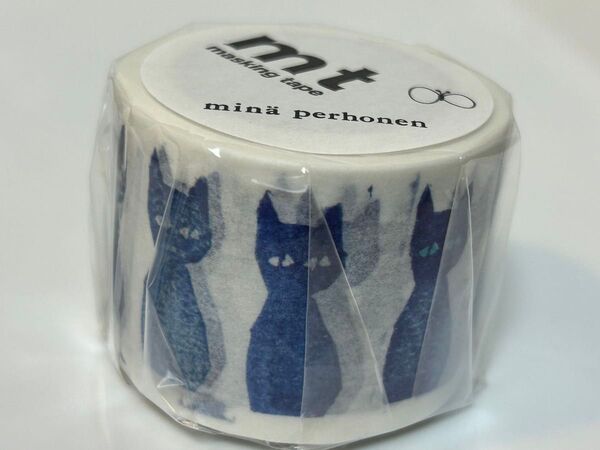 mt マスキングテープ ミナペルホネン あおねこ 10m巻き