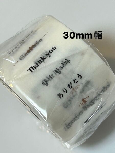 mt マスキングテープ 世界の言葉 ありがとう 30mm幅