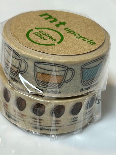 mt マスキングテープ upcycle tape 先行販売 コーヒーモチーフ柄 2個セット