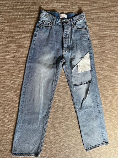 Sea Room lynnデニムパンツ ダメージ加工 ブルー 23インチ
