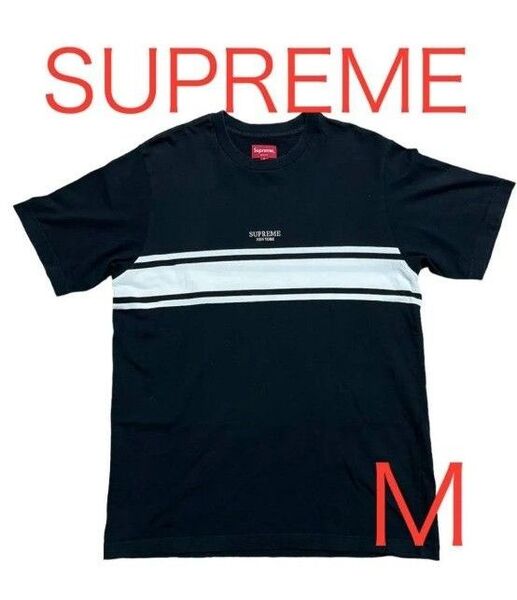 SUPREME シュプリーム Tシャツ M box logo black 黒 ブラック ロゴ ボックス 刺繍 半袖