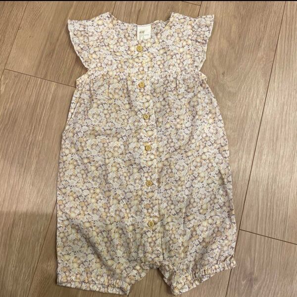 新品 H&M ベビーロンパース 女の子 74 ベビー服 ロンパース 70㎝ ベビー