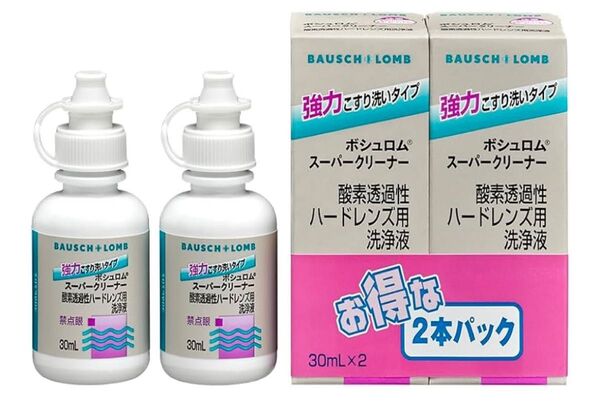 【新品・2本セット】ボシュロム スーパークリーナー 30mL×2 ハードコンタクトレンズ用洗浄液