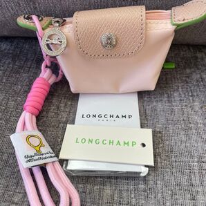 ロンシャン プリアージュ コインケース ピンクベージュ