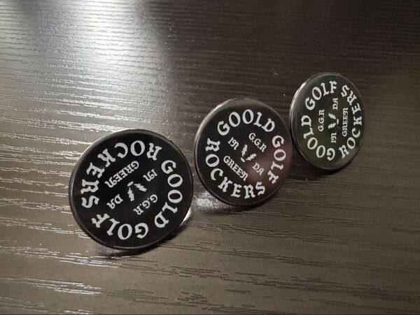 代官山 ポップアップストア限定 GOOLD GOLF ROCKERS ノベルティ ボールマーカー ゴールドゴルフロッカーズ