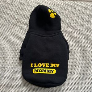 犬服 超小型犬 パーカー XS ブラック