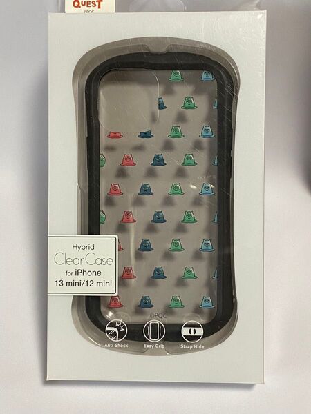 グルマンディーズ ポンコツクエスト iPhone13 mini/12 mini(5.4インチ)対応 ハイブリッドクリアケース