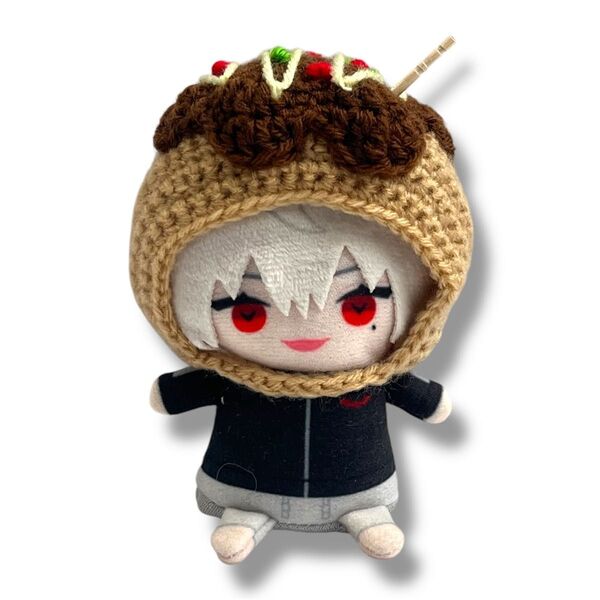 可愛い 手作り ハンドメイド 葛葉 くずは にじぱぺっと たこ焼き にじさんじ にじぱぺ 編みぐるみ あみぐるみ ぬい服 10cm