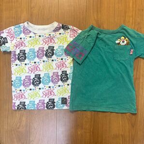 JAM■Tシャツ白&緑色セット■記名なし有■サイズ130