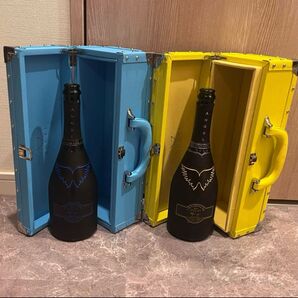 angel エンジェル シャンパン 空き瓶 箱付き 青 黄色 セット ヘイロー キャバクラ ホスト コンカフェ ローブドフルール