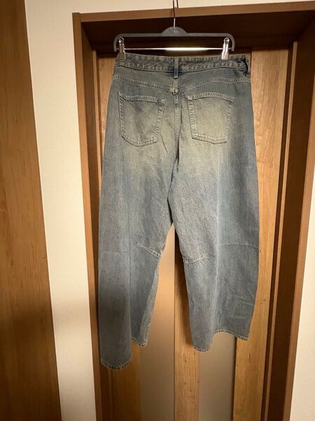 新品タグ付 GU バレルレックジーンズ 3XL 丈短め