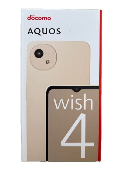 ほぼ未使用新品 AQUOS wish4 SH-52E docomo メモリー4GB/64GB SIMフリー ホワイト系