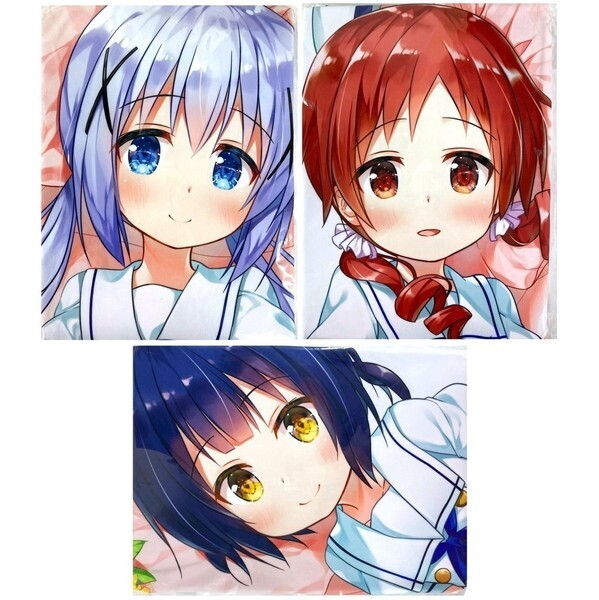 さくらアイス 雪野みなと ごちうさ チマメ隊 パンツver 抱き枕カバー 3種 未開封 / アクアプレミア ご注文はうさぎですか チノ マヤ メグ
