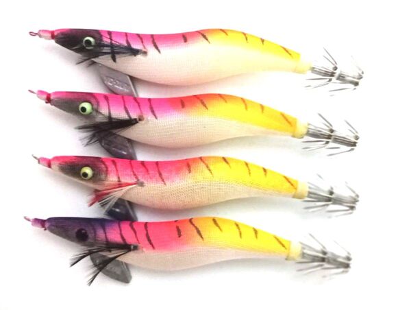 ④【美中古】激レア ヨーヅリ アオリーQ 3.5号 4個セット エギ 餌木
