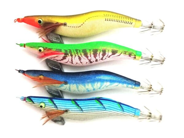 ⑥【美中古】激レア ヨーヅリ アオリーQ 3.5号 4個セット エギ 餌木