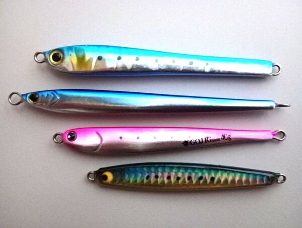 【美中古】メタルジグ35g〜50g 4個セット ショアジギ SLJ 青物 回遊魚