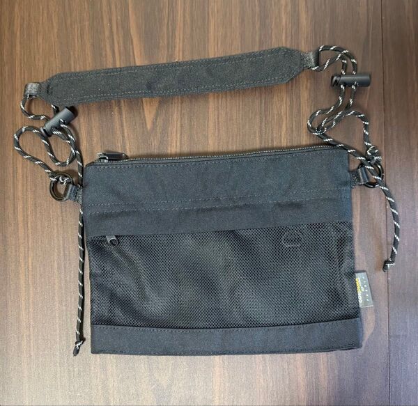 CORDURA コーデュラ ナイロン ブラック サコッシュ ショルダーバッグ 斜め掛け