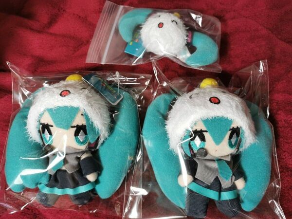 初音ミク しゅうまい君 マスコット ぬいぐるみ しゅうまい帽 2個、3個セット タグ付き