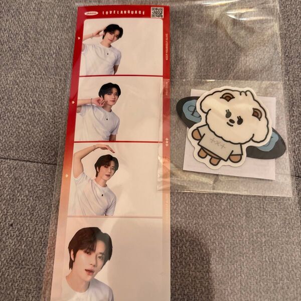 txt ボムギュ フォトイズム love language とステッカー
