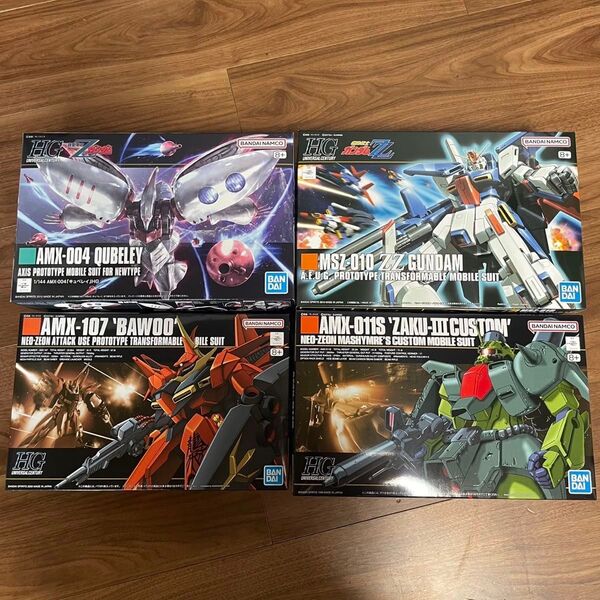 ガンプラ HGUC 1/144 ダブルゼータガンダム ザクⅢ改 バウ キュベレイ 4キットセット