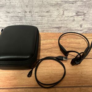 骨伝導イヤホン AfterShokz OpenComm 骨伝導イヤホン(スレートグレー)