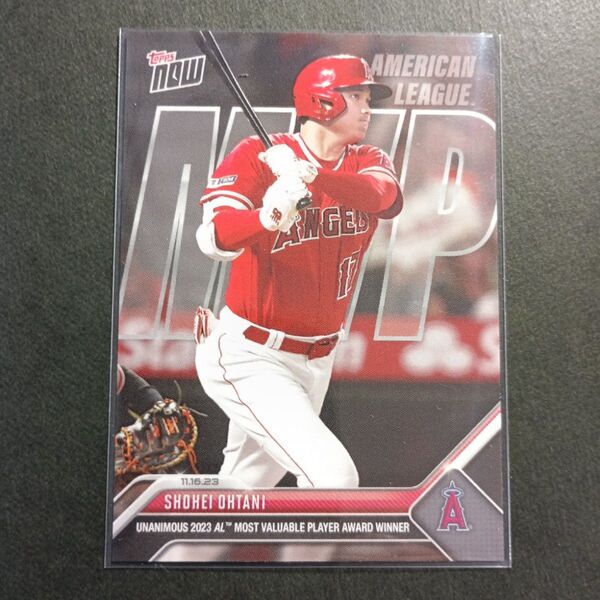 大谷翔平 2023 TOPPS NOW MVP受賞記念カード #OS-16