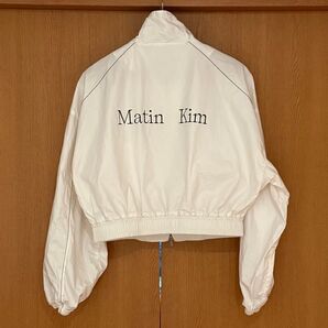 matin kim コーティングクロップブルゾン ナイロンジャケット S