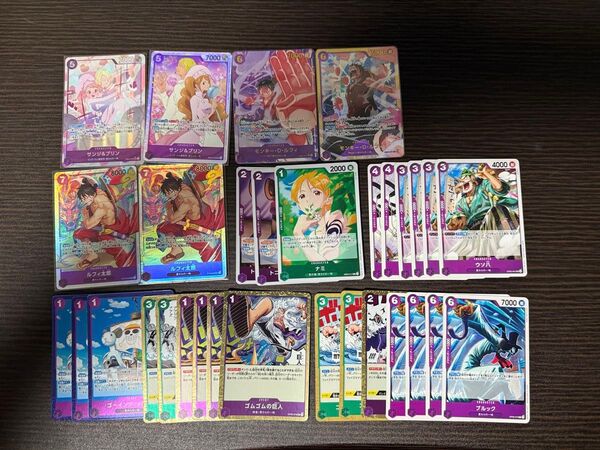 ワンピースカード 緑紫ルフィ デッキパーツ