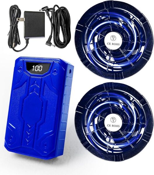 40V 30000mAh ファンバッテリーセット 空調服用 熱中症対策 超強風 大容量