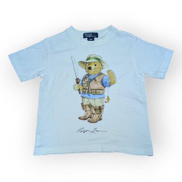 【ユーズド古着】Polo ポロ ラルフローレン Tシャツ 半袖Tシャツ ホワイト キッズ