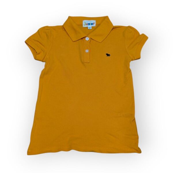 【ユーズド古着】GIORDANO Junior ポロシャツ 半袖ポロシャツ 鹿の子 キッズ 130