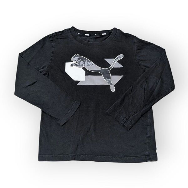 【ユーズド古着】PUMA プーマ 長袖Tシャツ 長袖 ロンT カットソー キッズ130