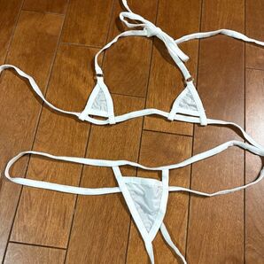 極小マイクロビキニ 白 ホワイト Tバック セクシー コスプレ