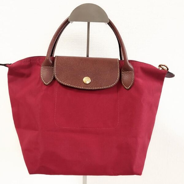 ロンシャン LONGCHAMP ルプリアージュ ハンドバッグ S 赤 レッド