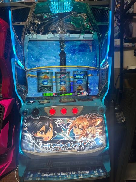パチスロ実機 Lスロット ソードアート・オンラインB2 スマスロユニット付き