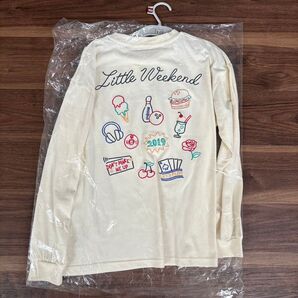 リトルウィークエンド ネオン刺繍 ロンT 150