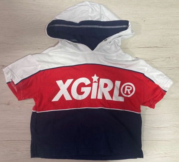 X-girl stages エックスガールステージス フード付きTシャツ 110